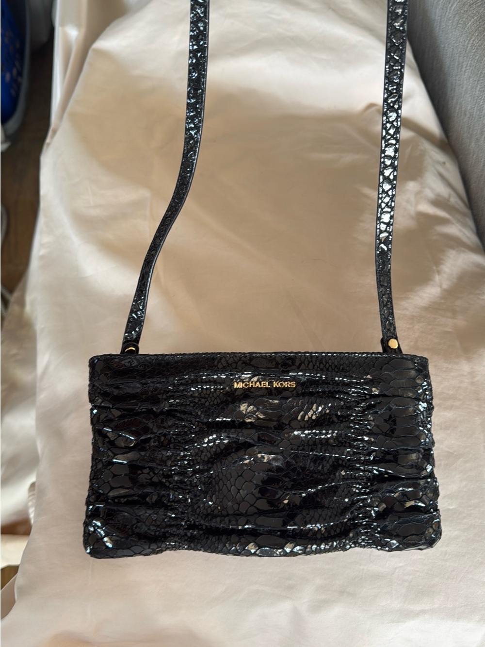 New tags on Michael Kors, little black purse